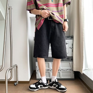牛仔短裤男士夏季宽松百搭痞子帅气2024新款ins五分裤RK1810-P40图片