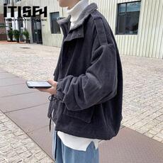 美式休闲羊羔绒棉衣外套男冬季加厚保暖棉服，男装棉衣，星座506A