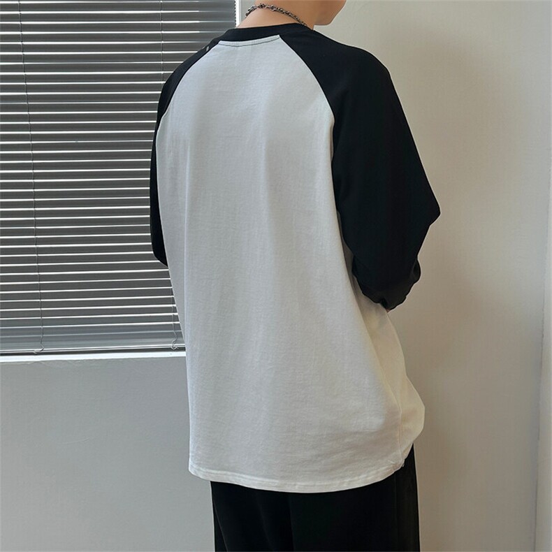2025现货新款印花长袖T恤男宽松休闲打底衫上衣A351-AT2537-P40,男装T恤,电商A351