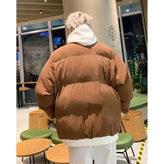美式灯芯绒棉袄男冬季加厚棉服复古宽松立领棉衣外套，男装棉衣，星座410-6（原星座1304-1）
