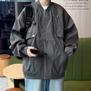 美式飞行员夹克外套男女高街新款复古宽松百搭棒球服潮JK335-P68图片