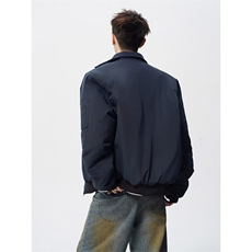 W10751-P73网图现货美式高街潮流飞行员棒球服棉衣保暖外套，男装棉衣，星座1608