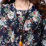 中长款印花连衣裙2021年春季长袖潮流时尚简约青春，女装连衣裙，独衣靓