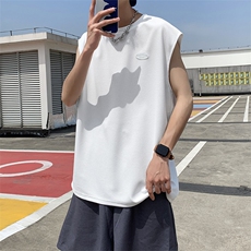 无袖背心男外穿夏季宽松百搭原宿风ins运动坎肩上衣T058-P25，男装T恤，星座308B-1