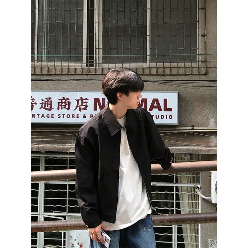 特P80无差价新款拉链时尚简约夹克外套-HJ5503港风街头,男装夹克,电商A003