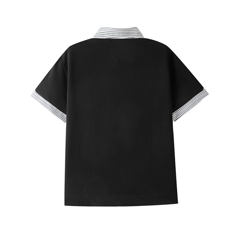 YK86087-P3253.4%棉46.6%聚酯纤维polo衫男款短袖短宽衬衣潮,男装Polo衫,电商A086-1