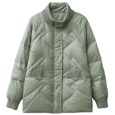 羽绒服女冬季2025新款中年妈妈时尚洋气轻薄保暖立领90白鸭绒外套，女装羽绒服，婷思杰（原婷想服饰）