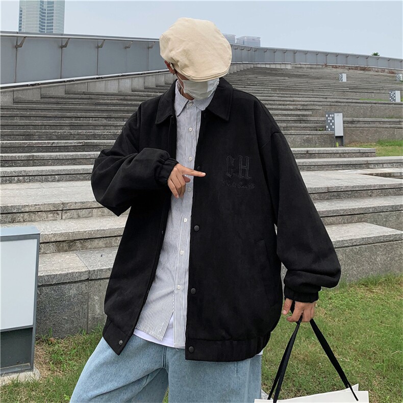 Wt763-P48鹿皮绒刺绣外套,男装夹克,星座1501-1