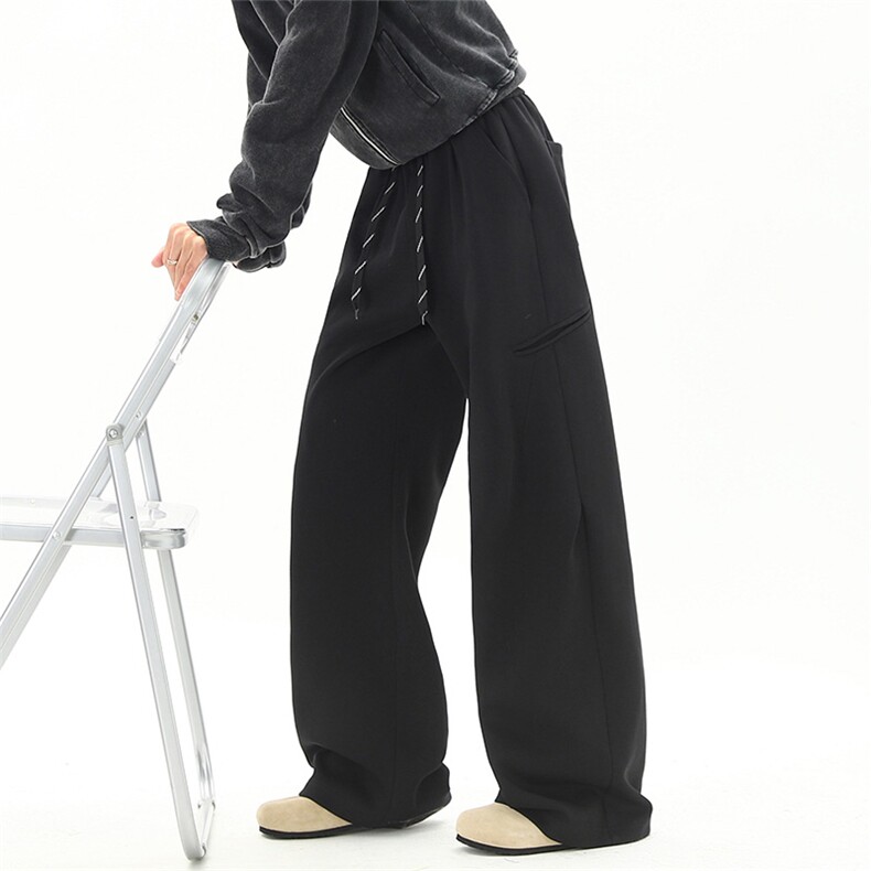 春季2026休闲裤美式复古卫裤阔腿宽松男运动裤C62188-TP4588,男装休闲裤,电商A102