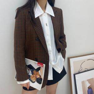 秋装新款格子西装，女装西装，春天