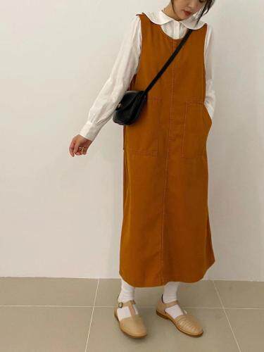 背带裙-橘色和白色你pick哪个？，其它，LUCY