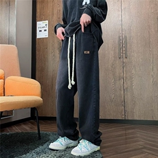 秋冬新款男士牛仔裤松紧腰裤直筒宽松潮流拖地裤XZ212-QNK903-P50，男装牛仔裤，星座212