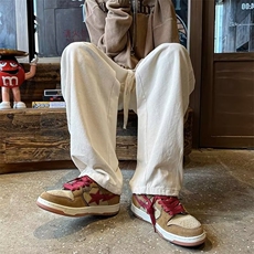 工装裤子男春秋复古宽松休闲长裤ins阔腿潮牌直筒拖地裤AK632-P35，男装工装外套，星座1008-2