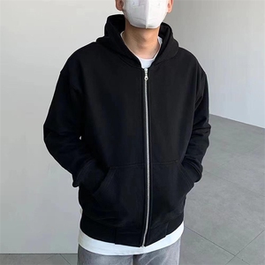 抖音得物品质二开26春装男女美式高街结构双拉链开衫卫衣外套图片