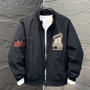 1506-1/J33931/P57新款潮牌美式贴标刺绣棒球服外套男士高档夹克图片