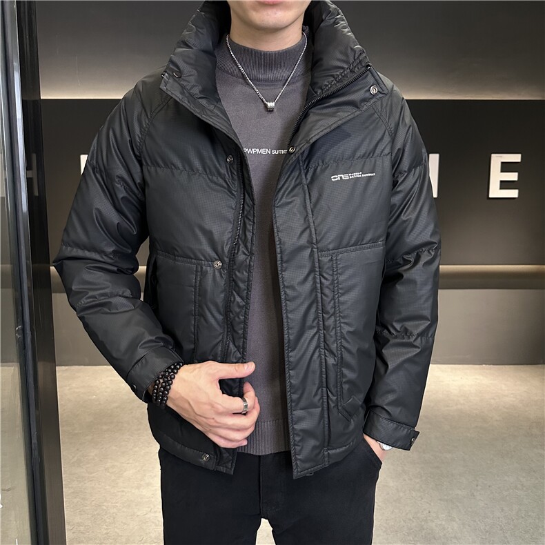 冬季新款男士立领白鸭绒加厚防寒百搭羽绒服外套上衣YR191P155,男装羽绒服,电商B226