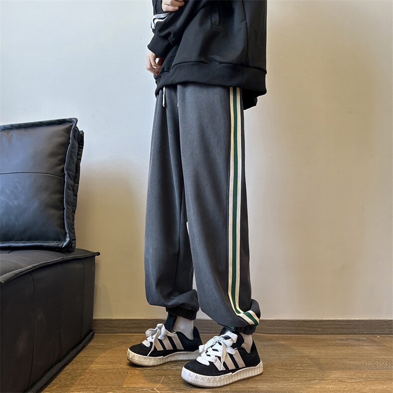 抖音无差价！男士欧棉绒加绒银狐绒运动裤XZ617b-k841特批45,女装休闲裤,星座617B