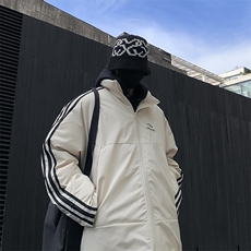 潮美式织带棉服冬季宽松加厚男女款立领上衣M065-P83，男装棉衣，星座308B-2