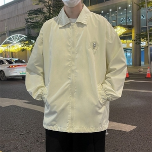 学生美式潮牌简约原宿风翻领夹克男女休闲情侣百搭外套JK669/P54图片