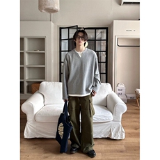 XZ809A/XS16/特P24/控48华夫格家俩件亨利领长T卫衣打底衫，男装卫衣，星座809A(原222-1)