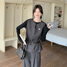 【新款现货】法式通勤马甲三件套088-7721p185k238，女装套装/套裙，2C088