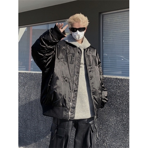706-1-LYM005-P145 现货 非揭阳货  冬季美式高街痞帅设计感棉服图片