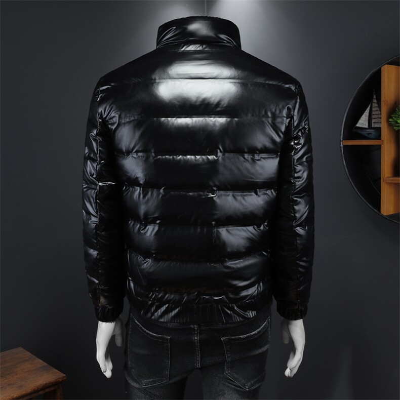 冬季新款亮面立领羽绒服男士潮流休闲外套钱塘2027-8806-P310,男装羽绒服,钱塘6025