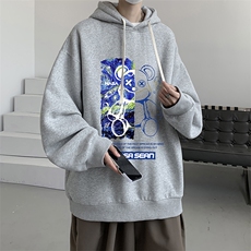 连帽卫衣男大码运动服帽衫外套WY2290-P35加绒款-P40，男装卫衣，电商A040
