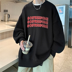 半高领毛衣男士大码针织衫男毛线衣男M18338-P45加绒款-P65，男装针织衫/毛衣，电商A040
