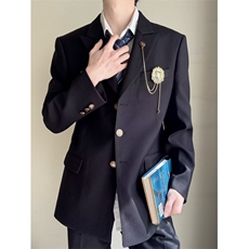 爱神丘比特dk制服西装男女春夏秋新款学院风青少年日系高校jk西服，男装西服，星座601-1