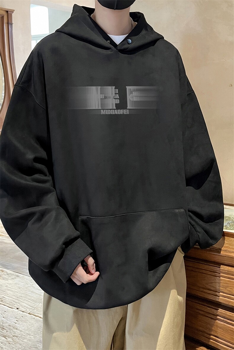量大优可提供视频麂皮绒卫衣连帽HD019-1-LPWY4220-P40,男装卫衣,电商019-1