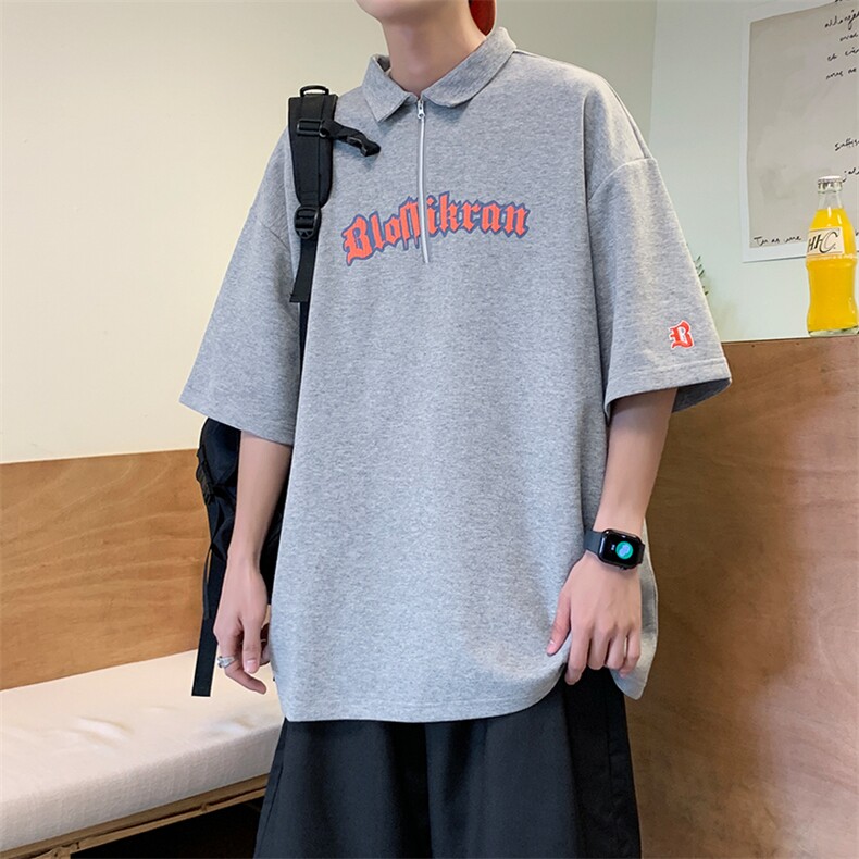 夏季新款POLO杉休闲潮流美式华夫格百搭翻领短袖T恤PL3321-P51,男装T恤,星座717