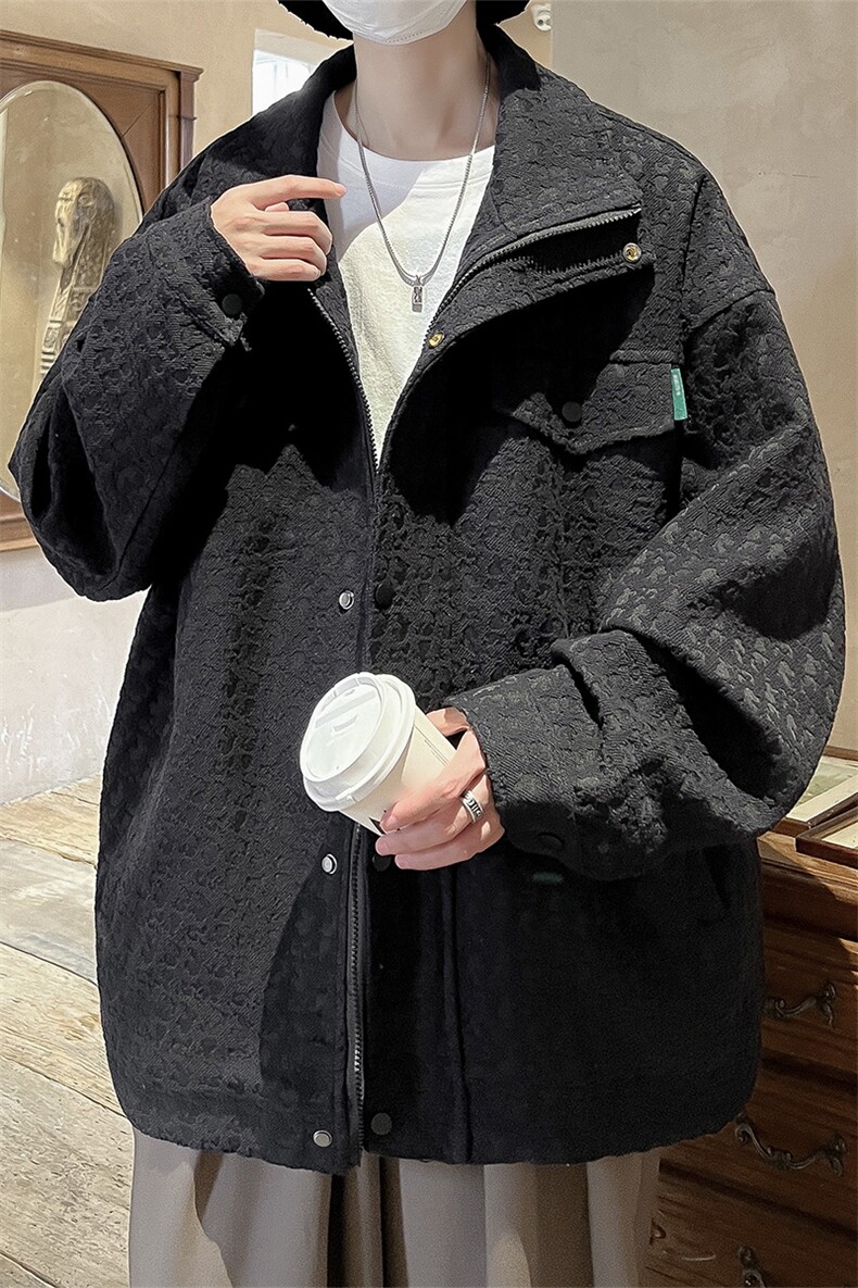 小香风美式牛仔夹克男宽松大皂风百搭工装外套JK8740P125控168,男装夹克,星座226-1