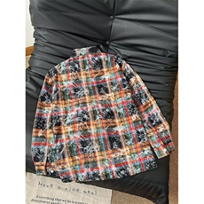 美式复古长袖格子衬衫男早春格纹外套FA33P45，男装衬衫，星座1116-2