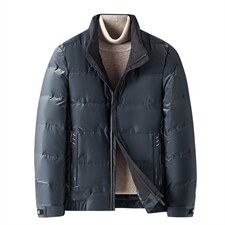 新款2023冬季高品质商务休闲羽绒服男士立领羽绒外套HB9620-P205，男装羽绒服，电商B212（原钱塘6029）