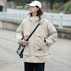 冬上新加棉休闲棉服潮中性风连帽棉衣外套男女8318-P130控价178，男装棉衣，电商A441-1