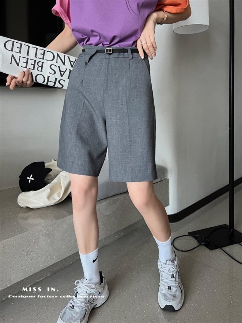 现货西装中裤薄款，女装西装，蜜思印·金