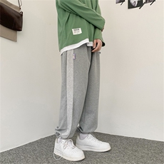 男青春流行直筒运动裤潮华夫格休闲长裤K29P33，男装休闲裤，星座1116-2