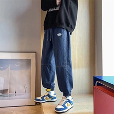 牛仔裤ins港风宽松休闲百搭束脚裤N229P45，男装牛仔裤，星座1116-2