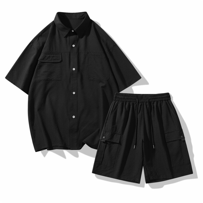 【防蚊虫】夏季2025短袖短裤翻领衬衫套装男生A406TZ2976特P68,男装牛仔裤,星座309（原A406）
