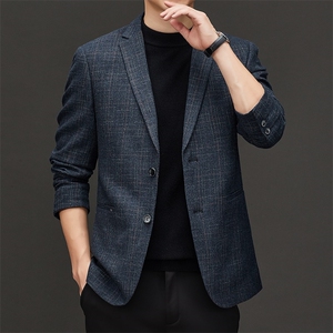 西服外套秋季新款商务单西潮流修身帅气韩版男西装 JZ2210-P160图片