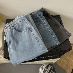 牛仔裤男宽松直筒九分裤子 KN72 P42图片