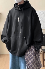 复合牛奶丝假两件加厚连帽卫衣半拉链外套CP42-特P:40控价:88，男装卫衣，电商B371