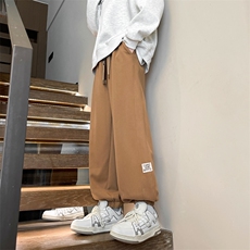 8XL-M束脚运动裤加肥加大码美式高街休闲卫裤阔腿长裤KZ1922/P58，男装休闲裤，电商B238