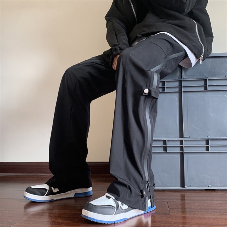 A70-P45新增M-5XL加绒加厚美式机能风潮牌高街休闲拉链冲锋裤，男装卫衣，星座515A