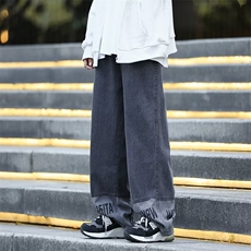 美式街头hiphop裤子ins高街潮秋季复古牛仔裤S7079P40，男装牛仔裤，星座1116-2
