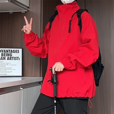 JK5002/P65春装新款个性简约纯色立领夹克男潮流飞行员上衣外套，男装夹克，电商A141