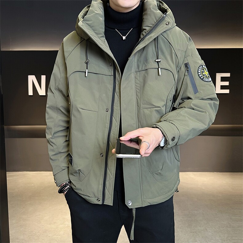 标50绒冬季新款冲锋衣连帽羽绒服男Y2518-P235控券后价298,男装夹克,电商B321-1