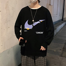 圆领毛衣男大码针织衫男毛线衣线衫M67259-P45加绒款-P65，男装针织衫/毛衣，电商A040