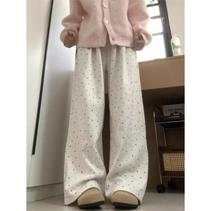 女风 软糯宽松百搭糯米裤-ZK0281-P45 加绒50图片